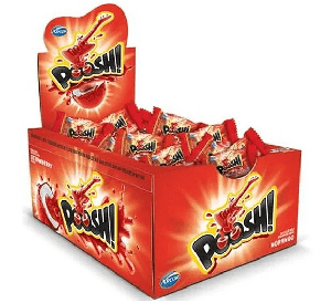 POOSH ARR CHICLETE MORANGO C/40 CHLT CX X 200GR Z51Z