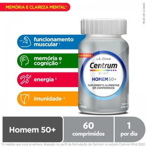 CENTRUM SELECT HOMEM 50+ C/60 (LIB)