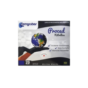 LUVAS PROCED NITRI PRETA G C/20 UNIDADES - A011747