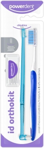 POWERDENT K ID ORTHOKIT ESCOVA ORTODONTICA+INTERTUFO+3 REFIS INTERDENTAIS CILINDRICO 3 x 1