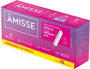 ABSORVENTE INTERNO AMISSE C/16 MEDIO