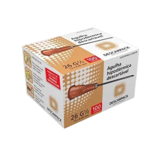 AGULHA HIPODERMICA 13X0.45MM