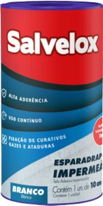 ESPARADRAPO IMPERMEAVEL SALVELOX  10CMX3M - A010573
