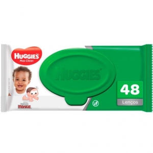 Lenços Umedecidos Huggies Turma da Mônica Max Clean 48 unidades