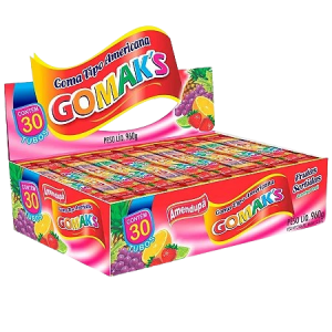 BALA DE GOMA GOMAK´S TUBO SORTIDA C/8 - A012630