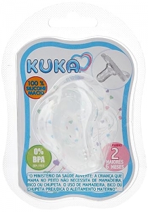 KUKA CHUPETA SILICONE SOFT COMFORT BICO REDONDO 2 NATURAL x 1