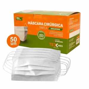 MASCARA CIRURGICA DESCARTAVAEL TRIPLA C/50 TEXMED