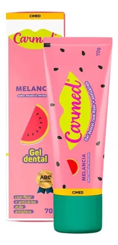 CARMED GEL DENTAL C/FLUOR MELANCIA 70G