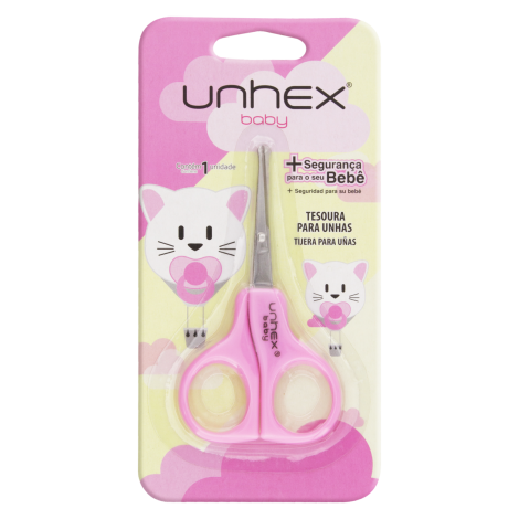 MERHEJE TESOURA DE UNHAS UNHEX BABY MIX MENINA x 1