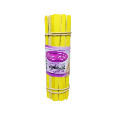 LIXA P/UNHA ART CANARIO POP C/100- PURA ARTE - A010645