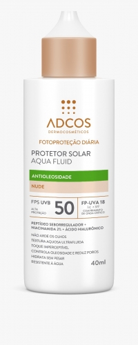 ADCOS FILTRO SOLAR AQUA FLUID NUDE FPS50 40ML