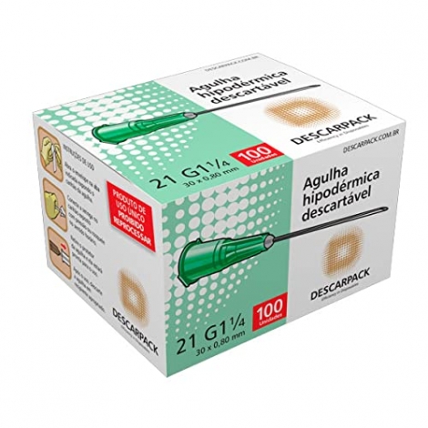 AGULHA HIPODERMICA 30X0.80MM