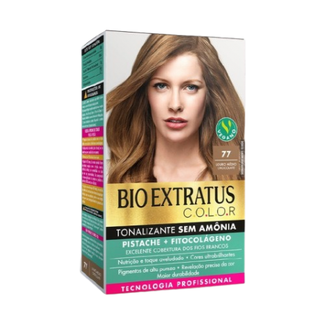 BIO EXTRATUS KIT TONALIZANTE S/AMONIA 77 LOURO MED - A012882