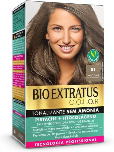 BIO EXTRATUS KIT TONALIZANTE S/AMONIA 61 LOURO ESC ACINZENTADO - A013711