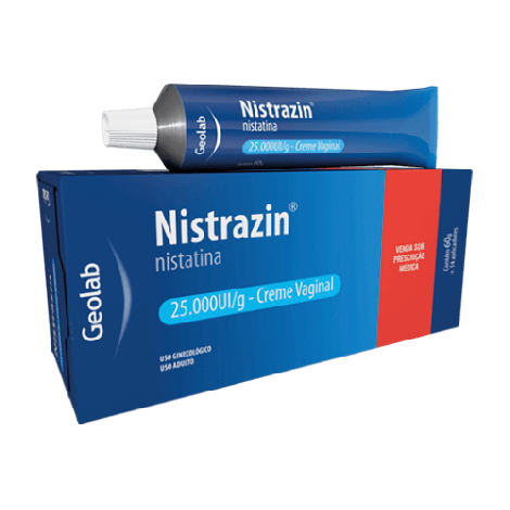 Nistrazin Creme Vaginal 25.000ui/g 60g com 14 aplicadores