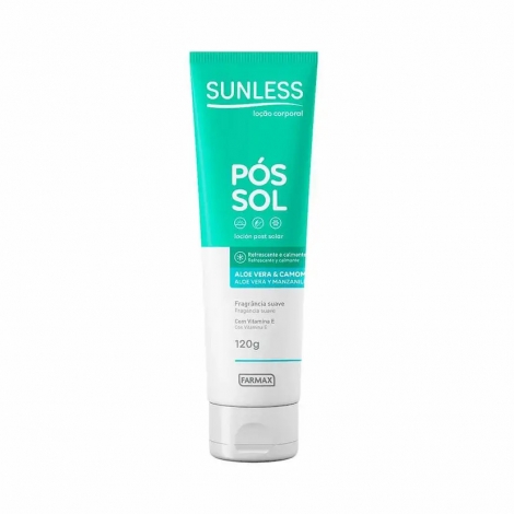 SUNLESS LOCAO POS SOL ALOE VERA 120 ML x 1
