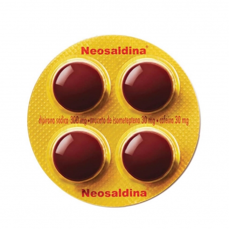 Neosaldina 30mg + 300mg + 30mg Com 4 Comprimidos revestidos