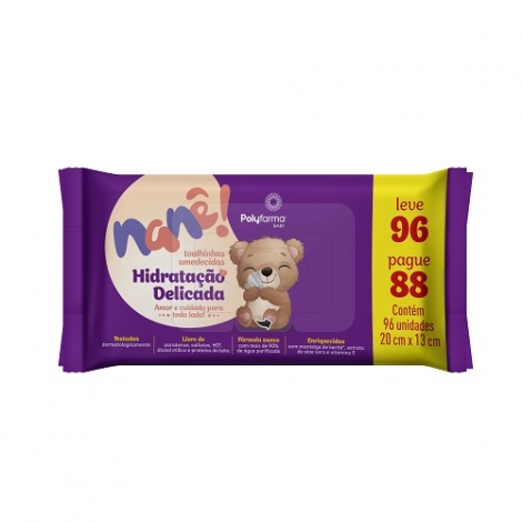 NANE HIDRATACAO TOLHA UMED HIDRATACAO DELICADA C/48 - A011314