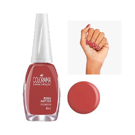 Esmalte Colorama Renovação Blister Cremoso Rosa Antigo 8ml