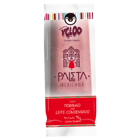 PALETA MORANGO LEITE CONDENSADO - YGLOO