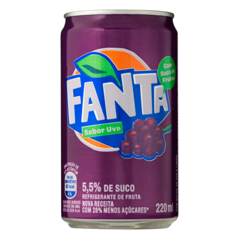 FANTA LIQUIDO LATA REFRIGERANTE UVA 220 ML x 1