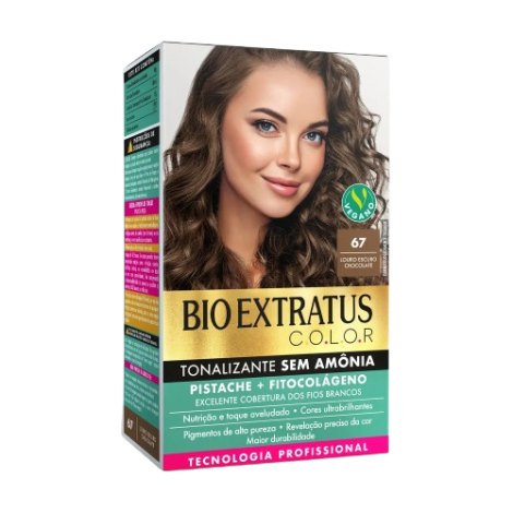 BIO EXTRATUS KIT TONALIZANTE S/AMONIA 67 LOURO ESC CHOCO - A012875