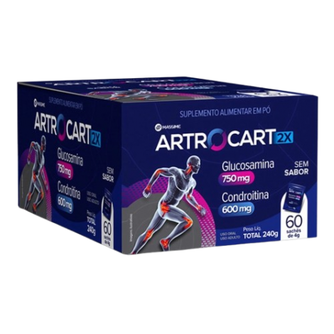 ARTROCART 2X 750+600MG SEM SABOR C/60 SACHE - A012816
